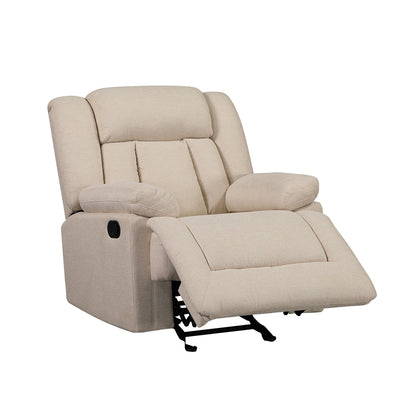 Segmart Microfiber Recliner, Beige, L