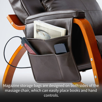 Recliner Chair for Psychotherapy Room, Single PU Leather Massage Chair with Remote Control, Ergonomic Rocking Function Recliner Lounge w/Padded Seat Backrest, for Home, Living Room, S12571