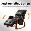 Recliner Chair for Psychotherapy Room, Single PU Leather Massage Chair with Remote Control, Ergonomic Rocking Function Recliner Lounge w/Padded Seat Backrest, for Home, Living Room, S12571