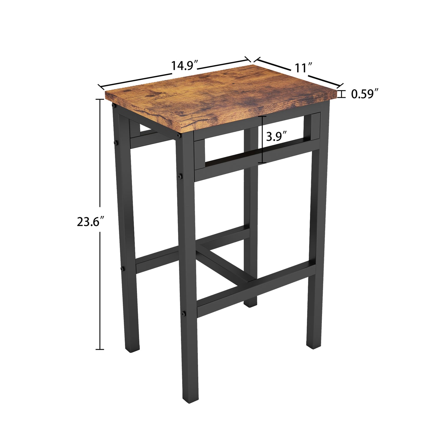 Counter Height Table Set of 5, Breakfast Bar Table and Stool Set, Mini ...
