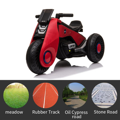 Segmart® Red 6V/4.5Ah Dirt Bike for Boys and Girls, 3-7 Years Old