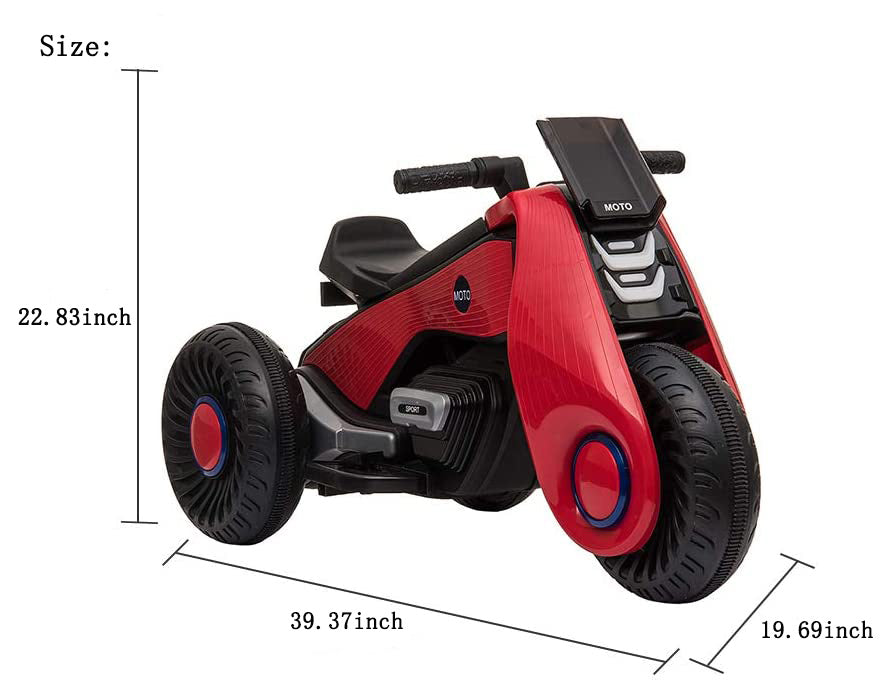 Electric Bicycle, Kids Ride on Motorcycle, Double Drive Motocross