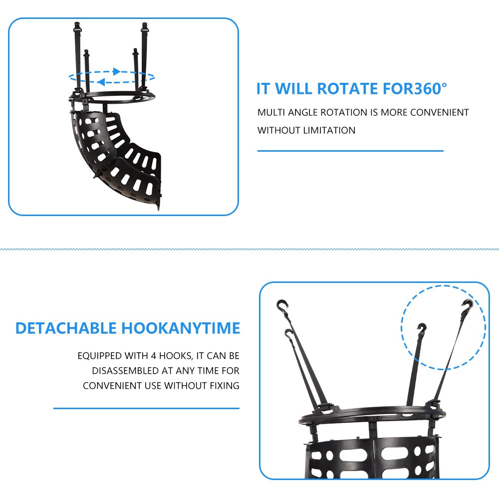 Basketball Shot Trainer, SEGMART 360° Basketball Hoop Return, Portable