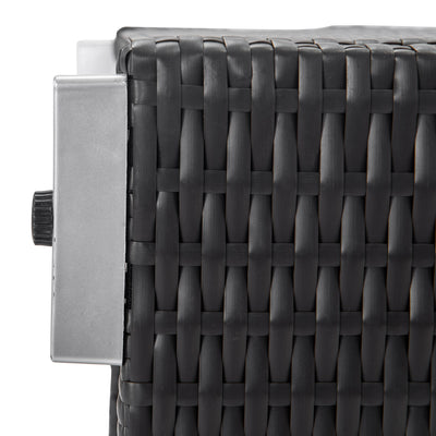 Chaise Lounges for Beach, 3Pcs Patio Furniture Set with Coffee Table, Outdoor Chaise Lounge Chairs with Adjustable Back, All-Weather Rattan Reclining Lounge Chair for Backyard, Garden, Pool, L4549