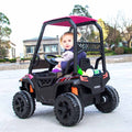 OFF-ROAD UTV WITH ROOF KIDS CARS 12V KIDS TOYS WITH R/C PARENTAL REMOTE ELECTRIC VEHICLES FOR BOYS GIRLS