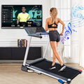 SEGMART Electric Folding Treadmills with Bluetooth, Digital Foldable Exercise Machine Treadmill with 16.5'' Wide Tread Belt, 8.0 KM/h Max Speed, S1813