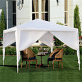 Gazebo Tent, 10' x 10' Patio Gazebos Tent with 4 SideWall, Upgraded Outdoor Party Wedding Tent for Outside, Backyard Tent BBQ Shelter for Catering Garden Beach Camping, L3458
