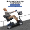 Segmart Mobility Scooters for Seniors, Heavy Duty Handicap Electric Scooters with 4 Wheel, Lightweight Compact Motorized Scooter with Headlights, Outdoor Power Scooter with Anti-Tip Wheels, Blue, SS113