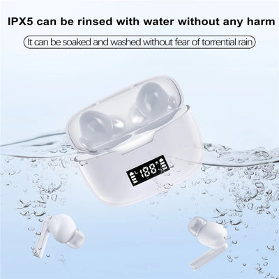 Wireless Bluetooth Earbuds, SEGMART Upgraded Hands-free Calling Sweatproof In-Ear Headset Earphone with Charging Case for iPhone/Samsung & Smart Phones, I0359