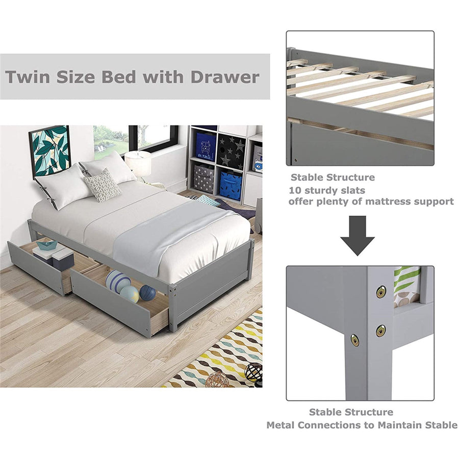 SEGMART Classic Twin Bed Frame