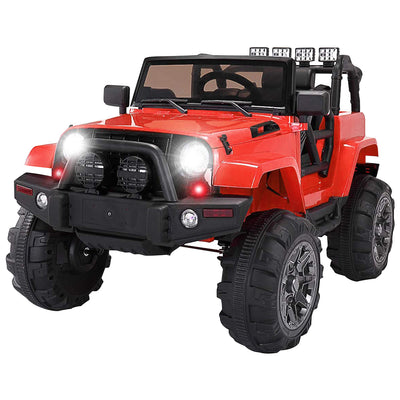 SEGMART 12V Kids Electric Ride On Cars with Remote Control, LED Lights, Q3