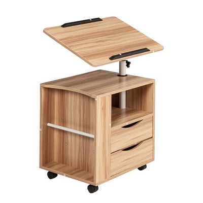 Walnut Nighstand with Swivel Top