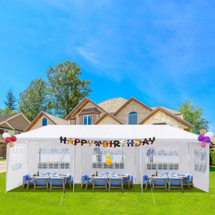 beach tent party Patio Canopy Tent for Outside, 10' x 30' Outdoor Party Wedding Canopy – SEGMART