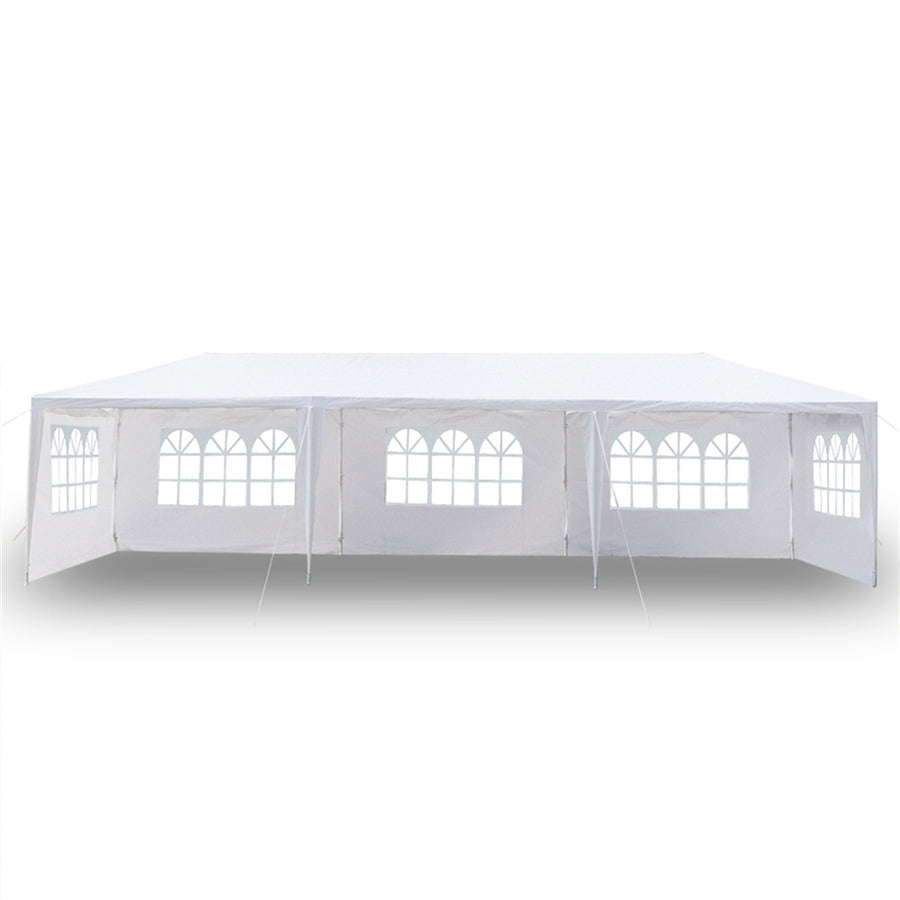 Patio Canopy Tent for Outside, 10' x 30' Outdoor Party Wedding Canopy with 5 Sidewalls, BBQ Shelter Canopy for Catering Garden Beach Camping, L1324