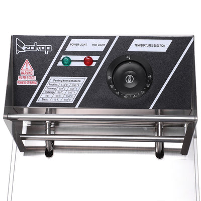 Deep Fryer Electric Deep Fryer with Basket and Lid, Large Capacity Deep Fryer Donut Deep Fryer, SEGMART Commercial Deep Fryer Stainless Steel Deep Fryer for Kitchen/Home Use, 6.3QT/6L/2500W, H622