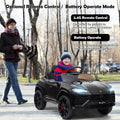 Segmart® Kids Black Lamborghini Ride On Toys Car With Remote