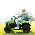 Power Tries Kids Ride on Car Toy, SEGMART 12V Ride-On Agricultural Vehicle with Trailer, Boys & Girls Kid Tractor with Charger, 2 Speeds, Music, Birthday Gift for 1-5 Boys & Girls, Red, SS026