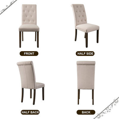 SEGMART Parsons Dining Chairs Set of 2