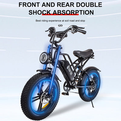 Electric Bikes for Adults, Powerful Electric Bicycle with 700W Motor, Shimano 7-Speed Electric Bike with Headlight/LCD Display, Removable 48V 15Ah Battery, Electric Mountain Bike for Women/Men/Teen, L