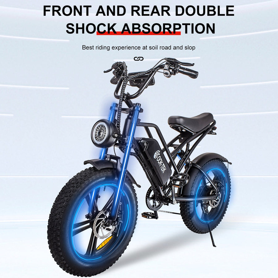 Electric Bikes for Adults, Powerful Electric Bicycle with 700W Motor, Shimano 7-Speed Electric Bike with Headlight/LCD Display, Removable 48V 15Ah Battery, Electric Mountain Bike for Women/Men/Teen, L