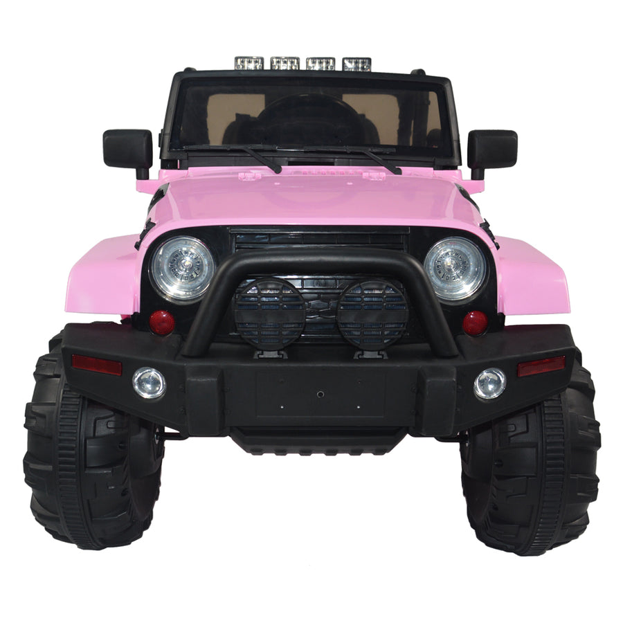12V Ride on Cars for Girls Boys, Power Ride on Toys with Remote Control, SEGMART Pink Electric Cars for Kids, Ride on Truck with Safety-Belt, Spring Suspension, Lights&MP3, Gift for Kids, L