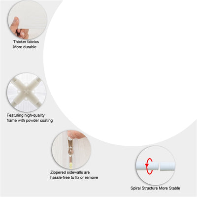 Canopy Tents for Outside, 10' x 30' Patio Party Wedding Tent, Sunshade Shelter with 5 Sidewalls - UV Coated, Instant Outdoor Party Tent, White,L1318