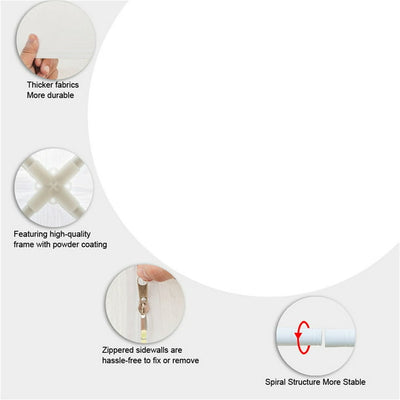 Canopy Party Tent for Outside, 10' x 30' Patio Gazebo Tent with 5 SideWalls, SEGMART Upgraded White Outdoor Party Wedding Tent, White Backyard Tent for Catering Garden Beach Camping,L193