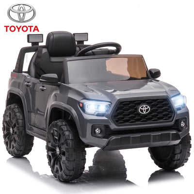 Licensed Toyota Tacoma Kids Ride on Toys, 12V Battery Powered Electric Car for Boys Girls w/ Remote Control, LED Lights, MP3 Player