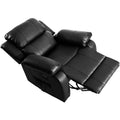 PU Massage Recliner Chair with Remote Control, Massage Chair PU Leather Ergonomic Heated Massage Recliner w/8 Vibration Motors, Single Leather Chair for Home, Living Room, 330lbs, S6787