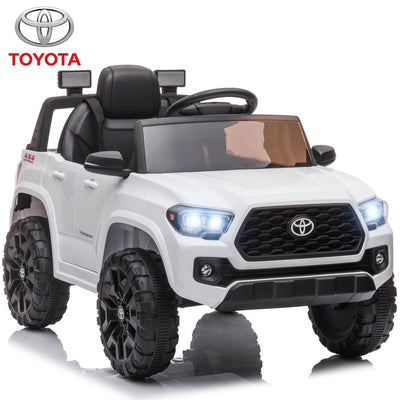 Licensed Toyota Tacoma Kids Ride on Toys, 12V Battery Powered Electric Car for Boys Girls w/ Remote Control, LED Lights, MP3 Player