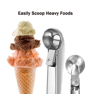 Small Ice Cream Scoop, Stainless Steel Icecream Scoop Scooper, Q5