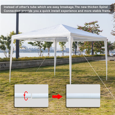 Gazebo Tent, 10' x 10' Patio Gazebos Tent with 4 SideWall, Upgraded Outdoor Party Wedding Tent for Outside, Backyard Tent BBQ Shelter for Catering Garden Beach Camping, L3458