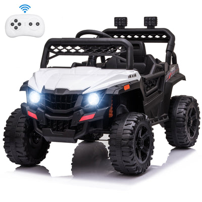 SEGMART Kids Electric Ride on Car, Newest 12V Battery Powered Ride-on Toys w/ Parent Remote Control, LED Lights, 2 Openable Doors, Spring Suspension, MP3 Player, Electric Car for Kids for 3-5 Year