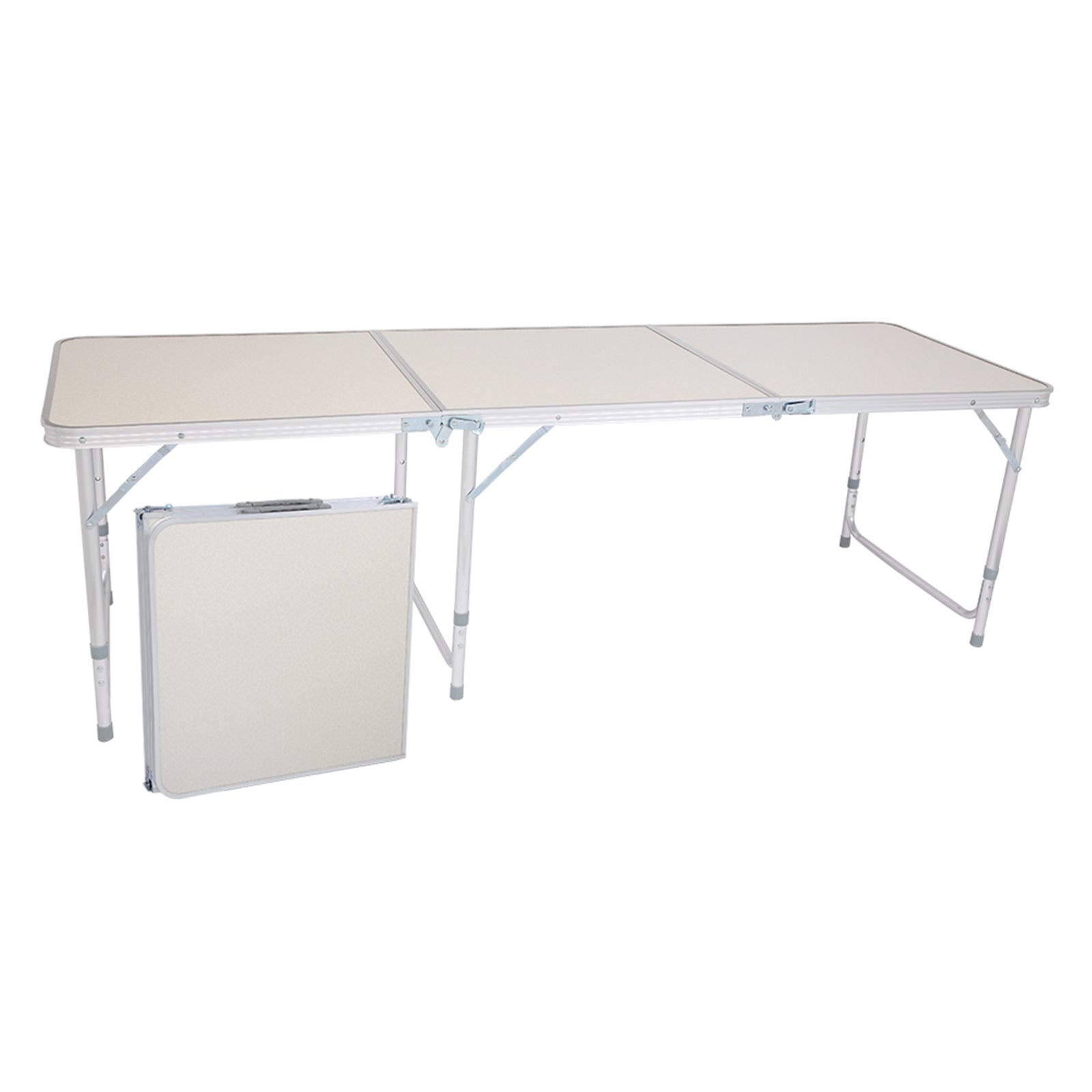 ＊ 美品⭐️familiar 150㎝ ＊ 4FT Aluminum Alloy Folding Table, Indoor Outdoor Portable