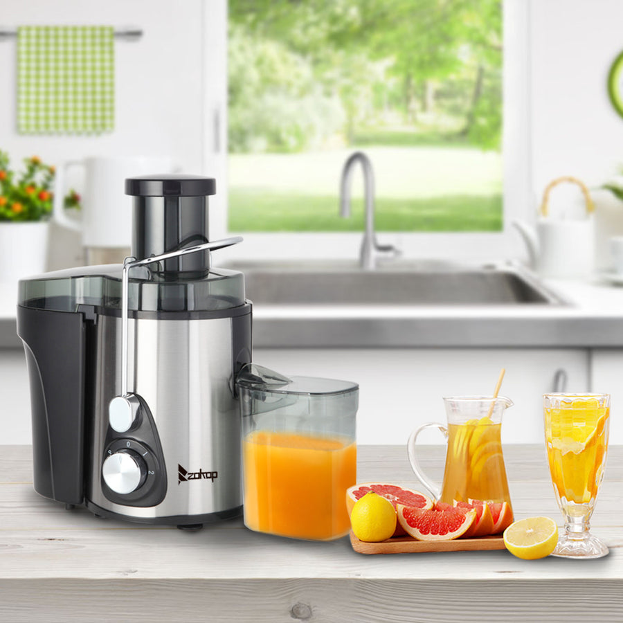1L 3 Speed Juicer Machine, Juice Extractor with Big Mouth 3” Feed Chute, 304 Stainless-steel Filter, High Juice Yield, Easy to Clean & BPA-Free, 700W, Anti-drip, Dishwasher Safe, B150
