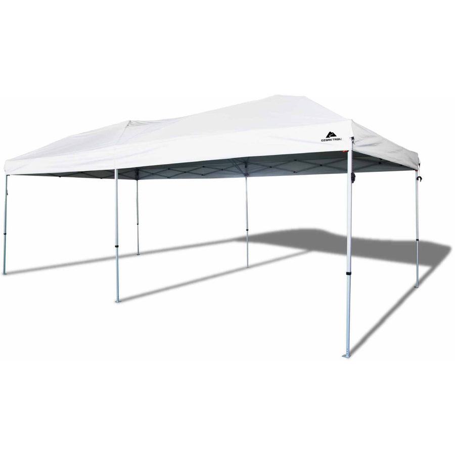 Gazebo Tent for Outside, 10' x 30' Patio Canopy Tent with 5 Side Walls, Heavy Duty Outdoor Party Wedding Tent, Portable Shade Folding Canopy - UV Coated, Waterproof Gazebo Tent, White, L1330