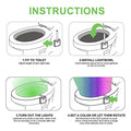 Toilet Night Light(2Pack), 8-Color Led Motion Activated Toilet Seat Light, Fit Any Toilet Bowl,Toilet Bowl Light with Motion Sensor LED Washroom Night