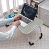 SEGMART Laptop Desk for Bed, Foldable Bed Tray Portable Lap Desks for Adults Kids, Wood, Q06