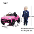 Segmart®Kids Pink Lamborghini Ride On Toys Car With Remote