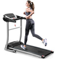 Exercise Equipment, Folding Electric Treadmill for Home, Electric Motorized Running Machine with LED Display and Cup Holder, Easy Assembly Jogging Exercise Equipment with 12 Preset Programs, L3391