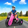 Segmart®Pink 6V/4.5Ah Dirt Bike for Boys and Girls, 3-7 Years Old