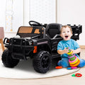 Segmart® 12v Kids Ride On Black Truck Kids Cars