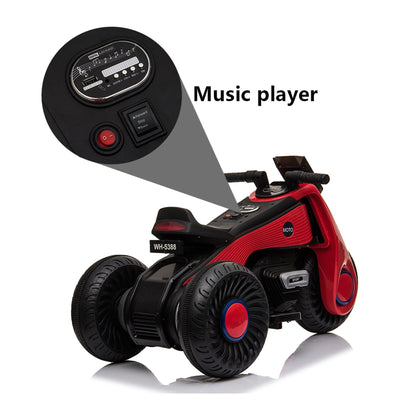 Segmart® Red 6V/4.5Ah Dirt Bike for Boys and Girls, 3-7 Years Old