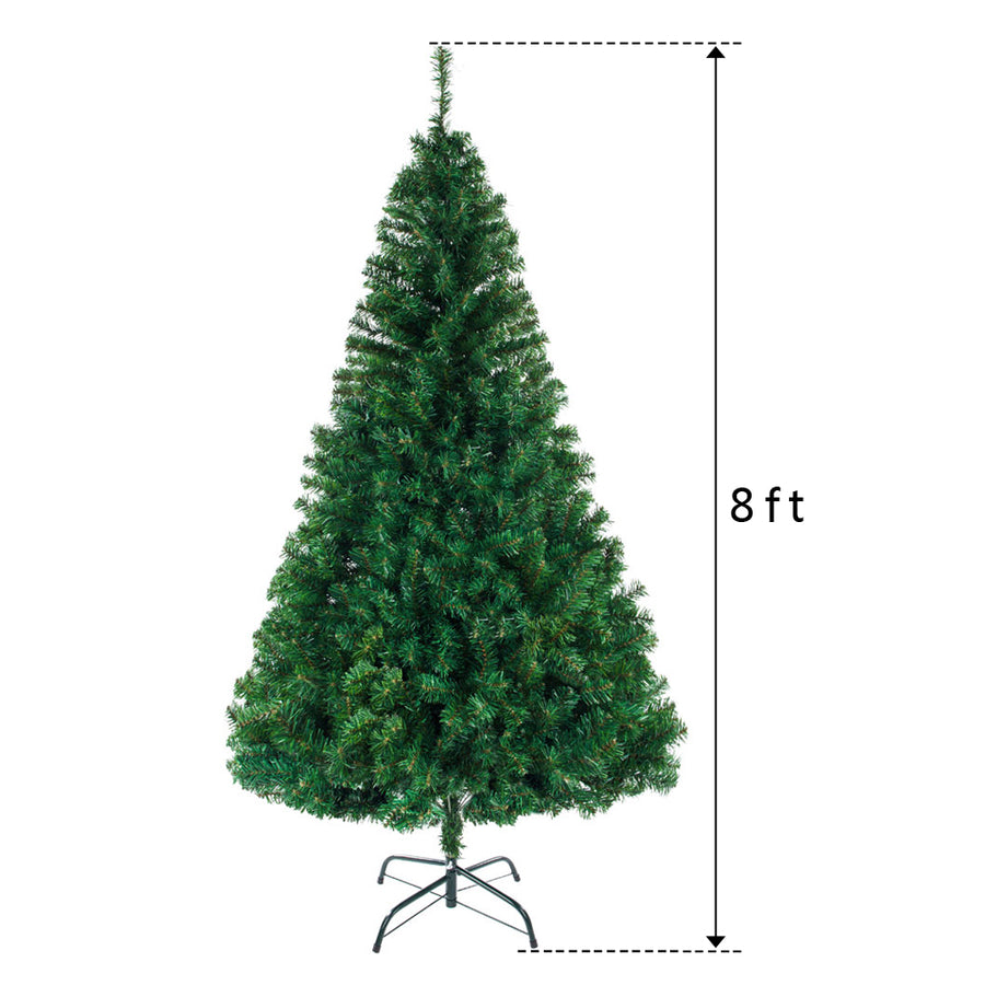 SEGMART 8FT Christmas Tree with 1138 Tips, Upgraded Artificial Christmas Tree with Solid Metal Stand, Indoor/Outdoor Christmas Decorations for Home, Festival, Party, Easy Assembly, Green, LL304