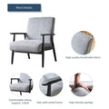 Segmart Grey Accent Chairs for Living Room, Retro Fabric Lounge Chair with Classic Button Design, Club Chairs with Solid Rubber Legs, S13650