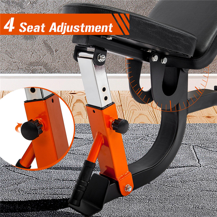 SEGMART Weight Bench, Adjustable Weight Bench for Full Body Workout, Incline Decline Workout Bench, Utility Exercise Fitness Bench with 6 Back Positions and 4 Seat Positions for Home Gym, 600 lbs, L
