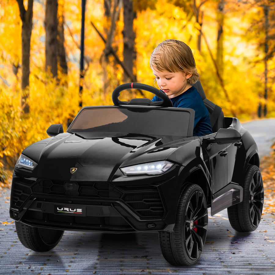 Electric Cars for Kids to Ride, 12V Realistic Lamborghini Kid Electric Ride on Car with Remote Control and MP3 Player, Kids Electric Vehicle with LED Light, Radio, Birthday Gift for Kids, Green, S7826