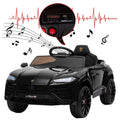 Electric Cars for Kids to Ride, 12V Realistic Lamborghini Kid Electric Ride on Car with Remote Control and MP3 Player, Kids Electric Vehicle with LED Light, Radio, Birthday Gift for Kids, Red, S7806