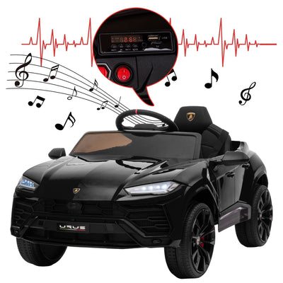 Electric Cars for Kids to Ride, 12V Realistic Lamborghini Kid Electric Ride on Car with Remote Control and MP3 Player, Kids Electric Vehicle with LED Light, Radio, Birthday Gift for Kids, Pink, S7816