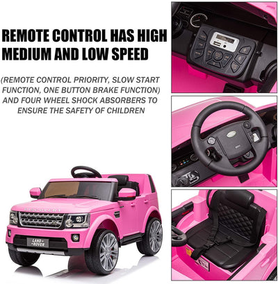 SEGMART Ride-On Car Toys, 12V Battery Powered Electric 4 Trie Kids Toys with Remote Control, S01